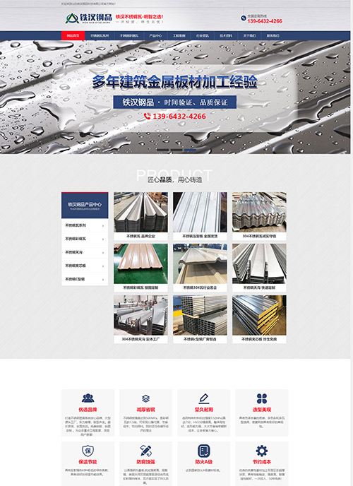 山东铁汉钢品科技有限公司营销型网站建站及优化案例
